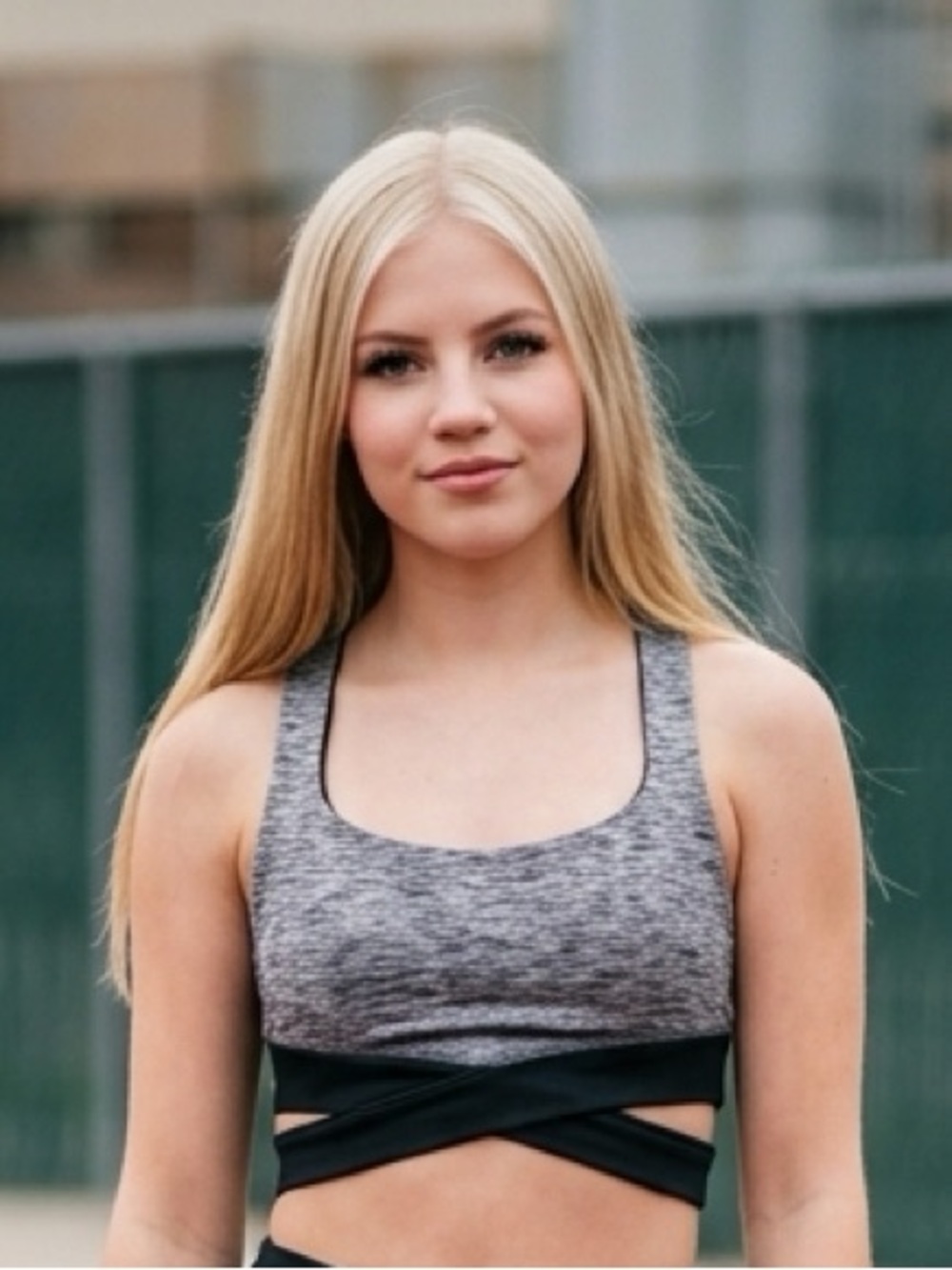 Manduka XS Strappy Sports Bra Gray Black Athletic! Love it! Just a little small!